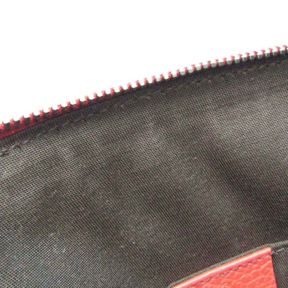 GUCCI Red Leather Shoulder Bag - Picture 12 of 15